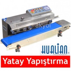 Hualian 810 I YATAY Bantlı Otomatik Folyo ve Naylon Yapıştırma Makinası
