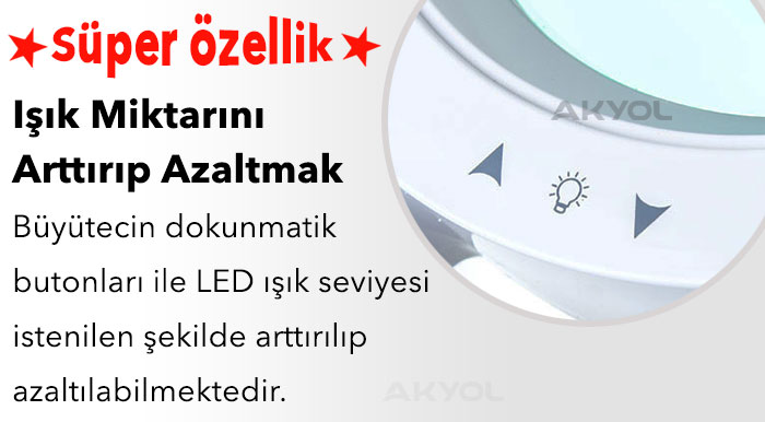 LED ekranlı büyüteç