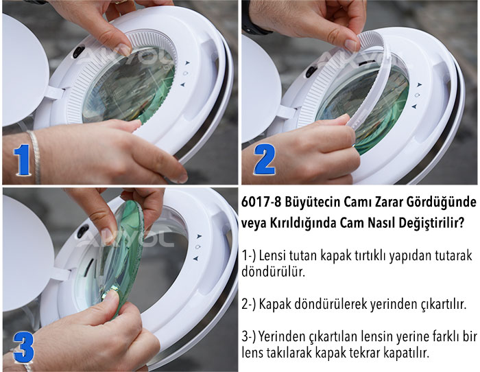 6017-8 lens değişimi