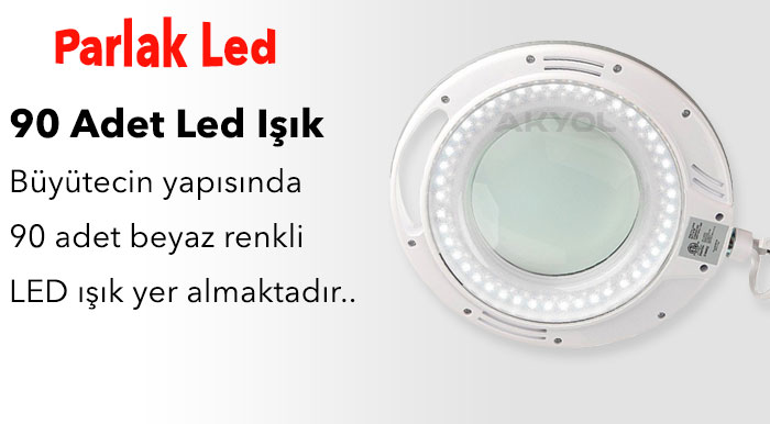 LED ışıklı büyüteç mıodeli