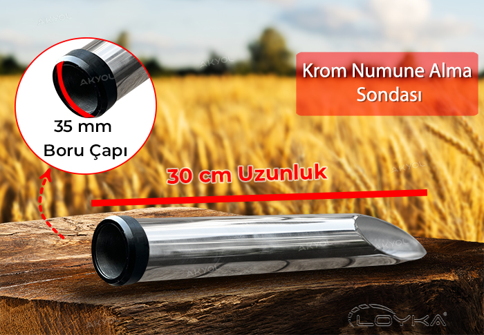 krom çuvaldan numune alma sondası